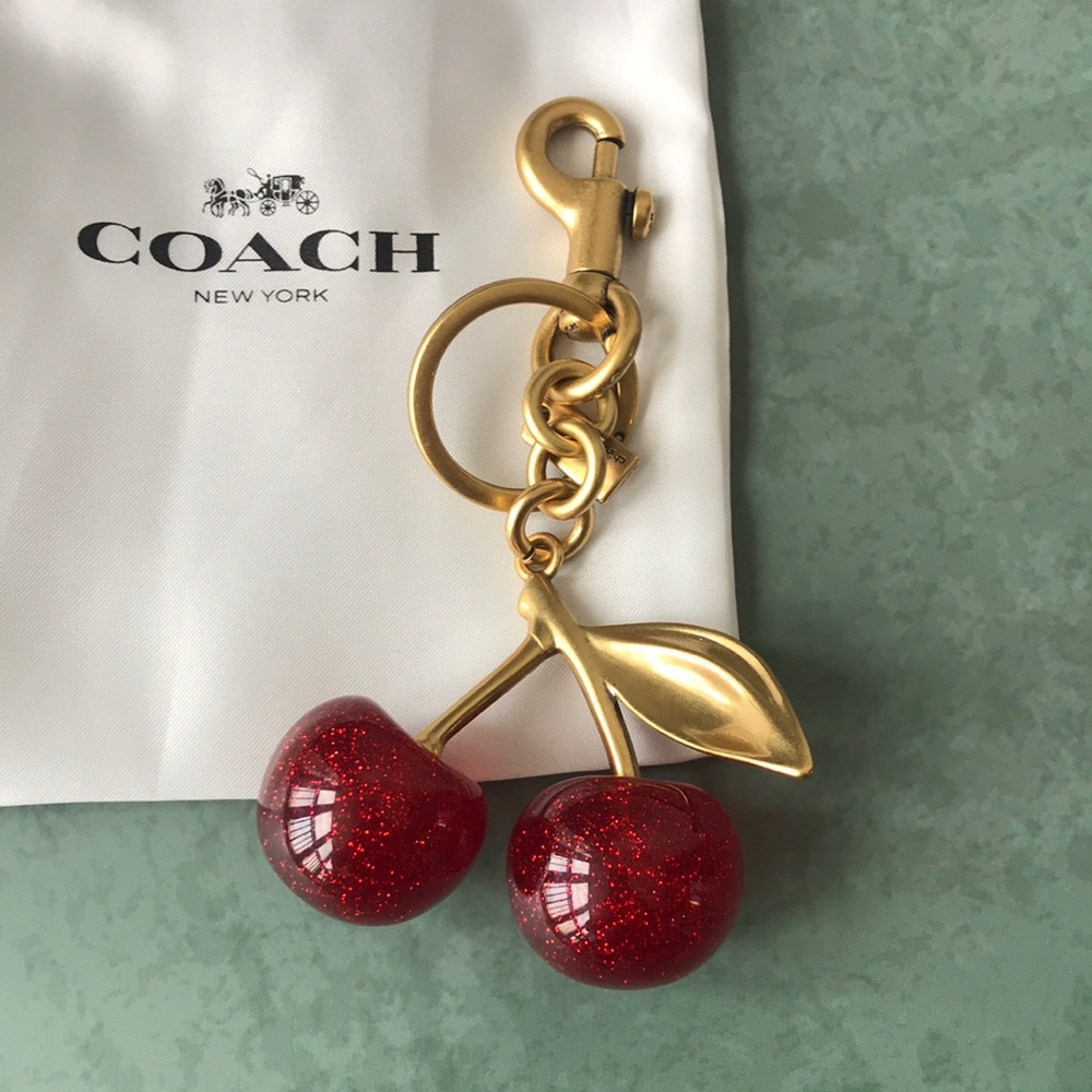 Coach Red Cherry Keychain - Picture 4 of 4